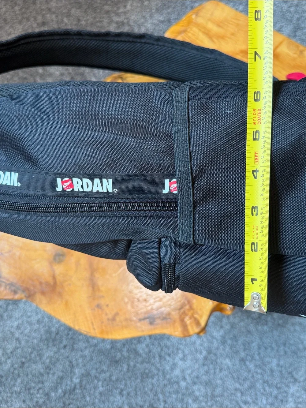Jordan Jumpman Classics Large Black Backpack with Red Logo